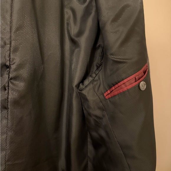 Men’s Pronto Uomo Charcoal Wool Blend Trench Pea Coat Jacket 42R - Picture 11 of 14